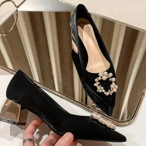 Wedding shoes are not tired of high heels single shoes